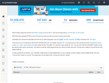 Tablet Screenshot of aconvert.com